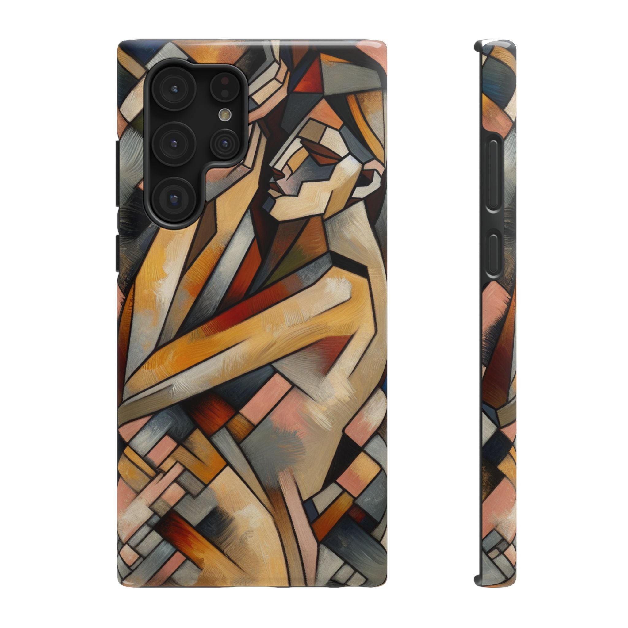 Impact Resistant Phone Case - Woman Abstract Design