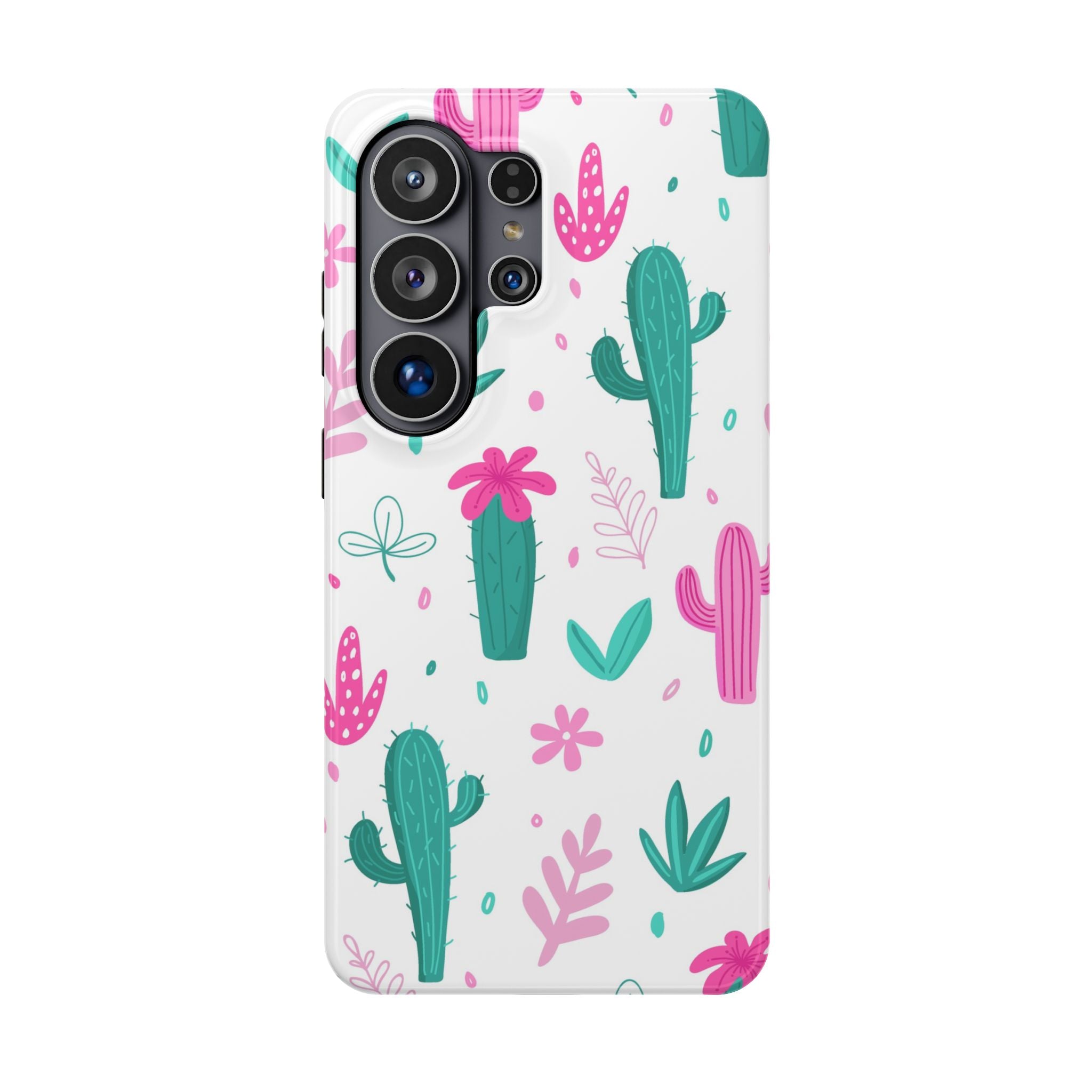 Cactus Pattern Impact Resistant Phone Case