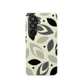 Leaf Pattern Impact-Resistant Phone Case — Neutral Botanical Protective Cover