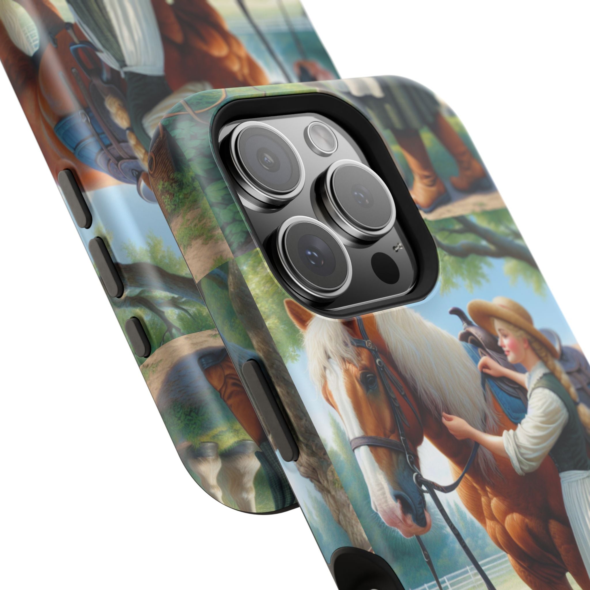 Classic Horse Care Impact Resistant Phone Case