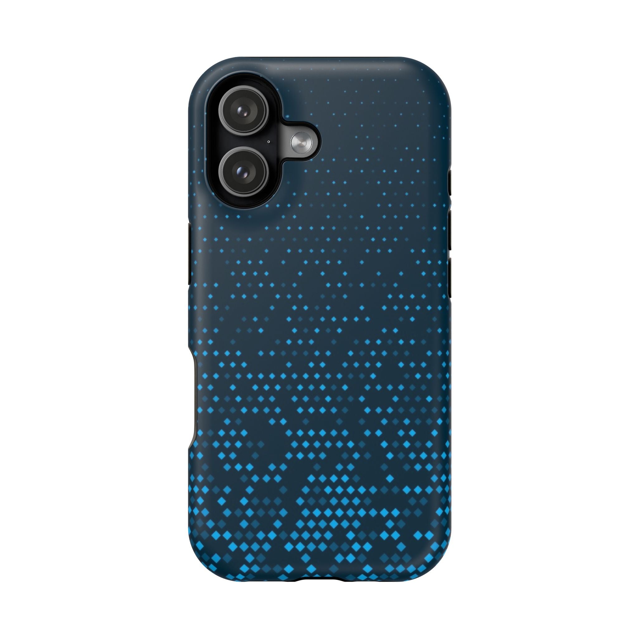 Blue Geometric Impact Resistant Phone Case
