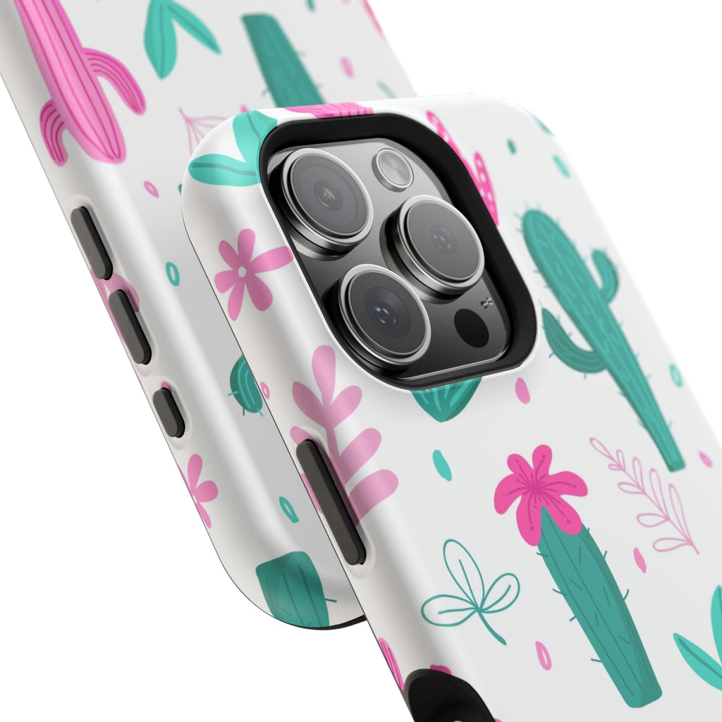 Cactus Pattern Impact Resistant Phone Case