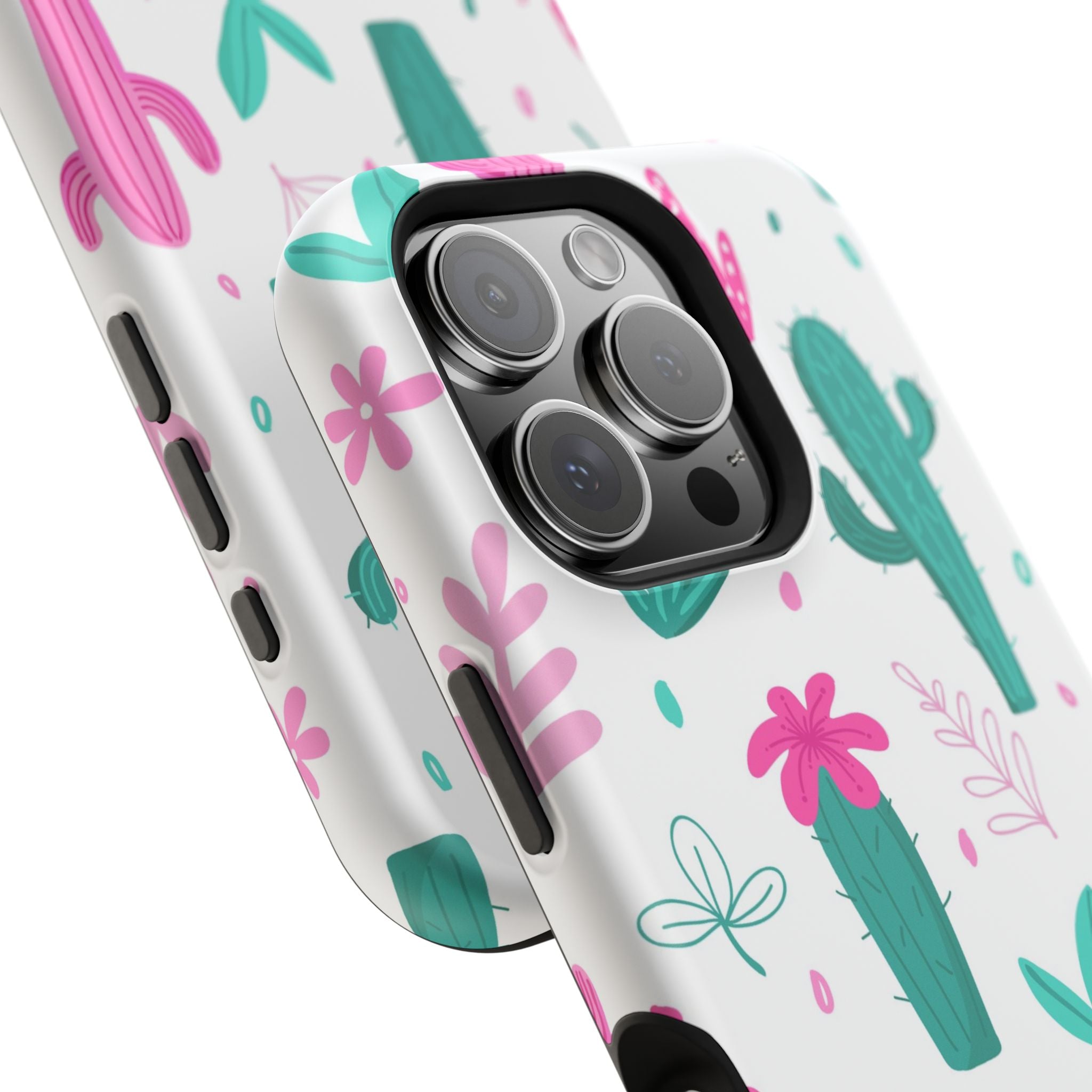 Cactus Pattern Impact Resistant Phone Case