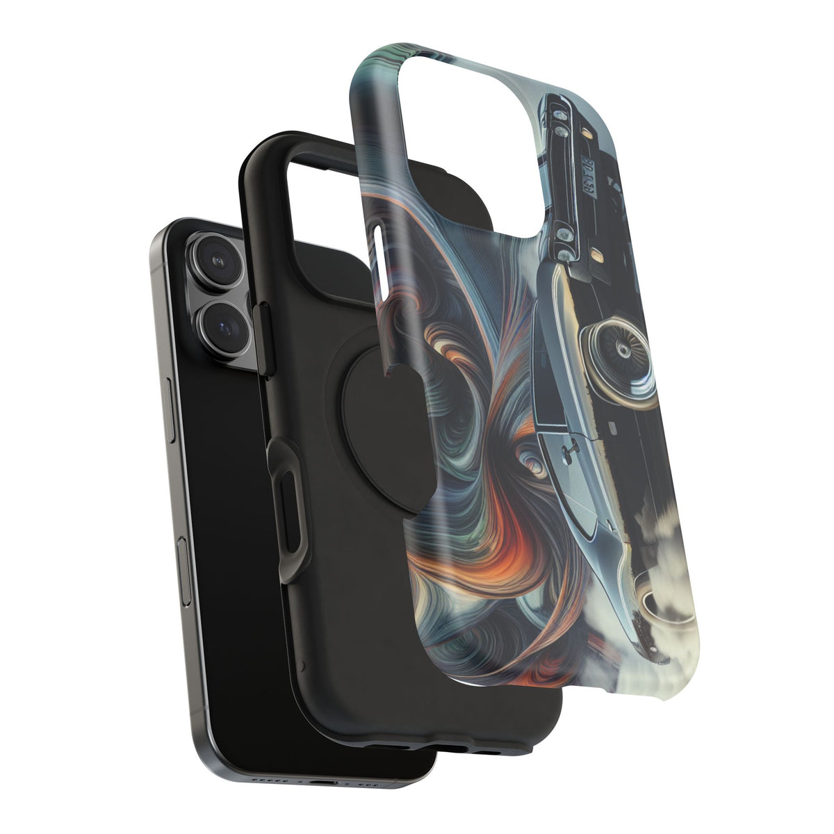 Vintage Muscle Car Phone Case — Retro Racing Art Impact-Resistant Case
