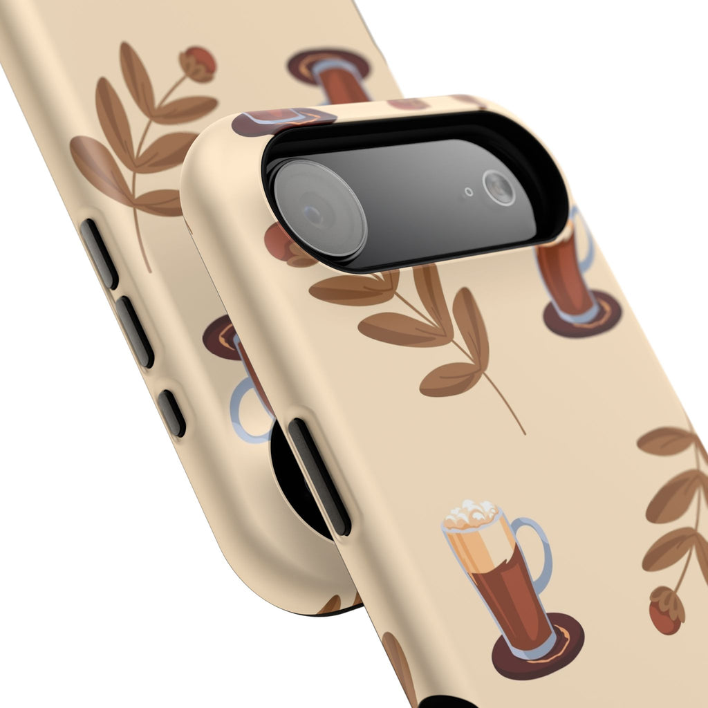 Stylish Coffee Phone Case, Impact-Resistant