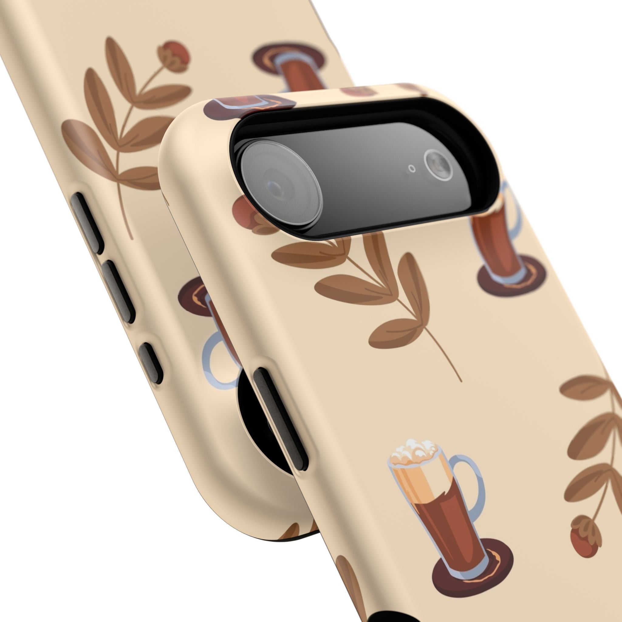 Stylish Coffee Phone Case, Impact-Resistant