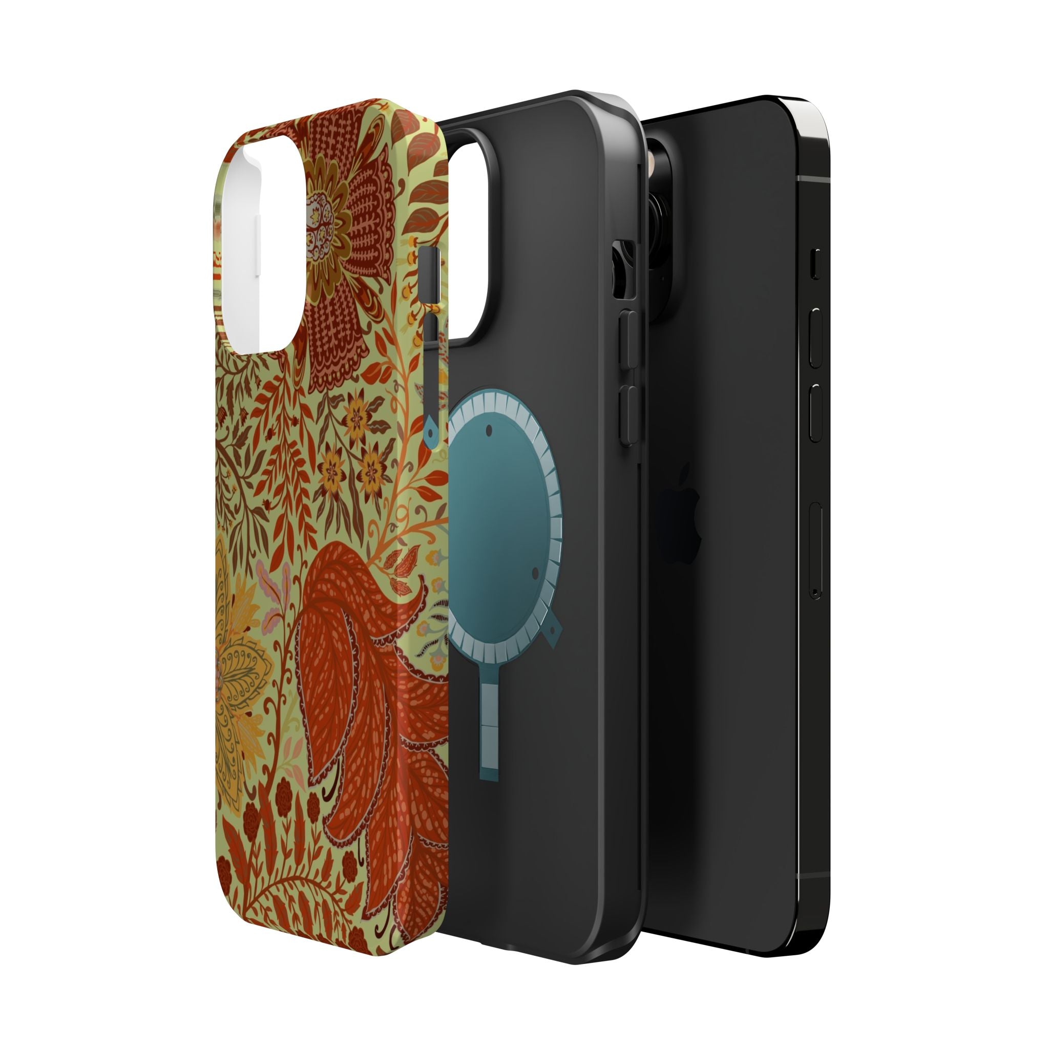 Floral Paisley Magnetic Impact-Resistant Phone Case
