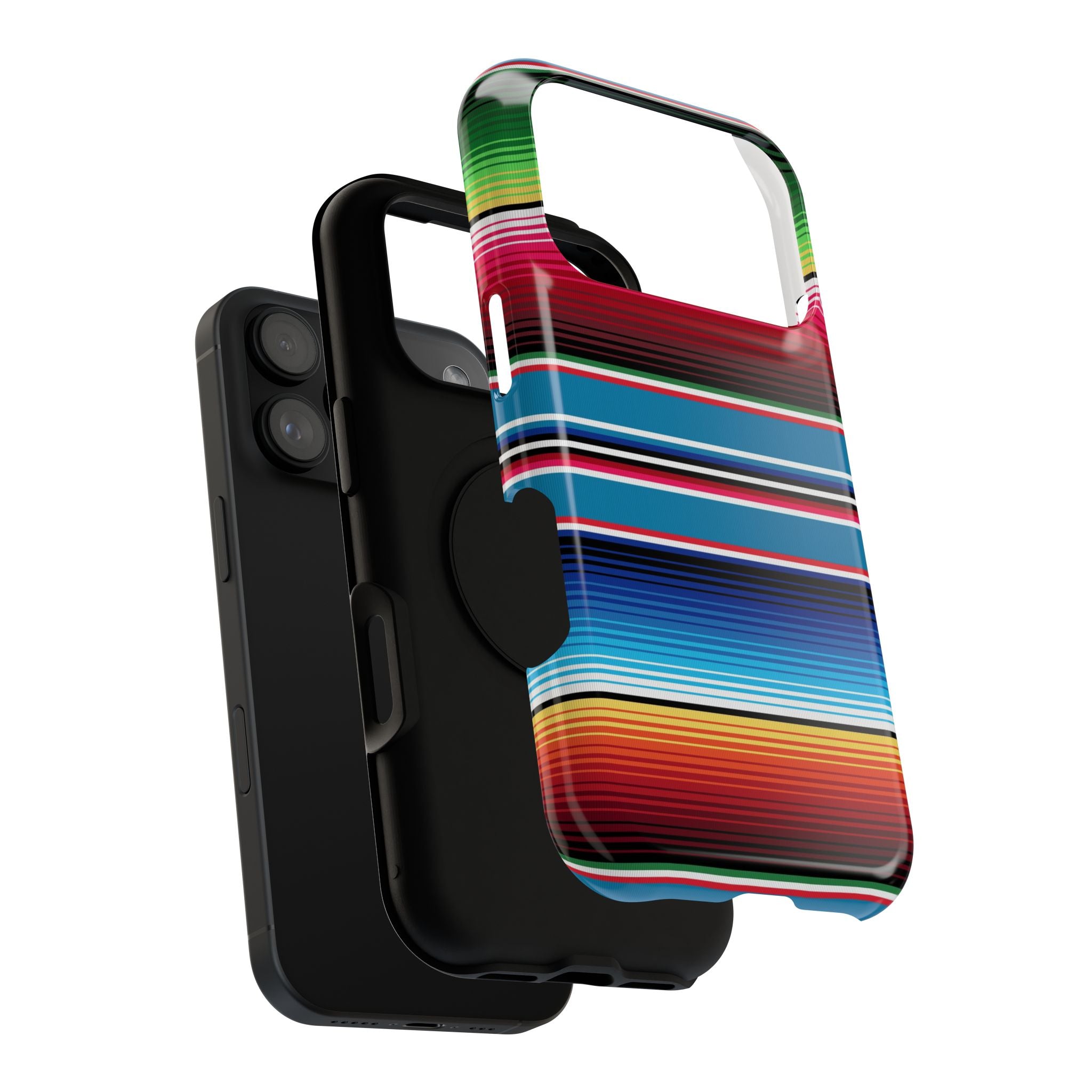Sarape Striped Phone Case | Impact-Resistant
