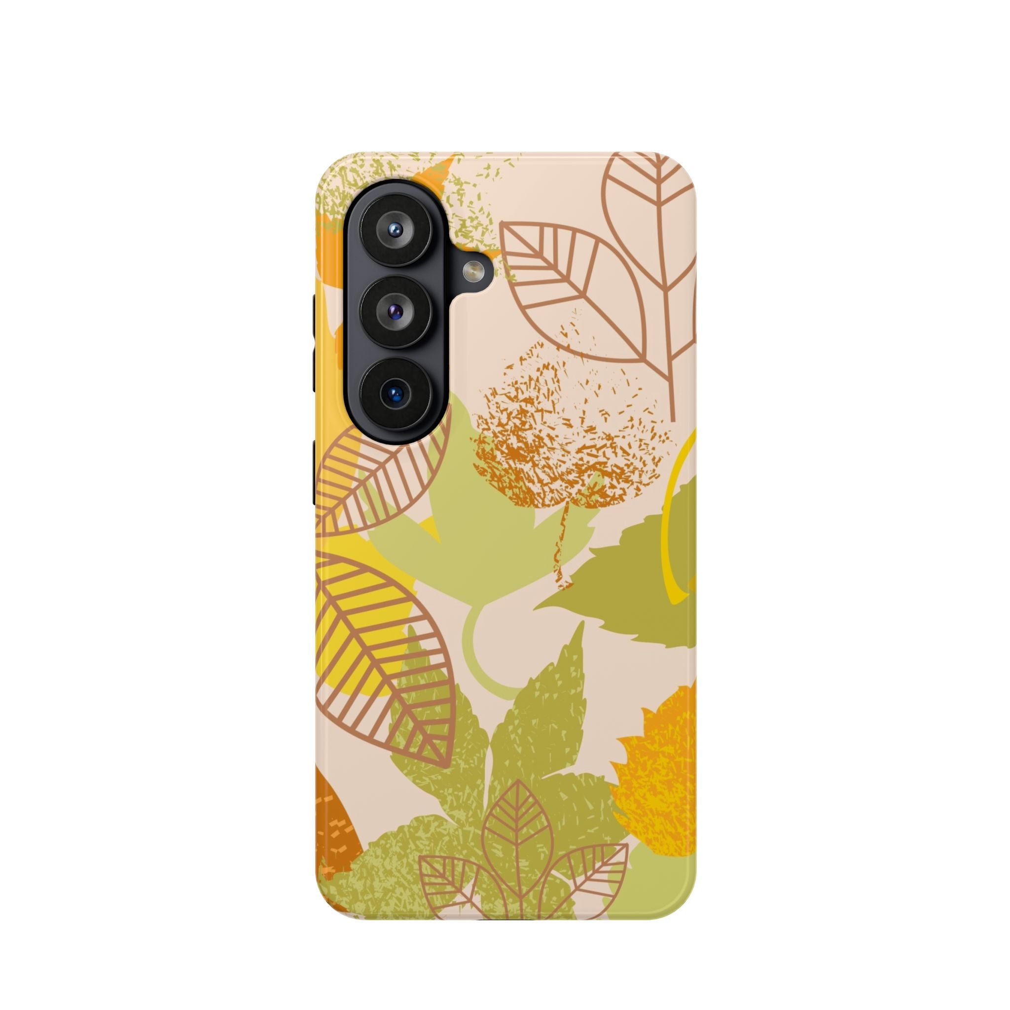 Chic Leaf Print Phone Case