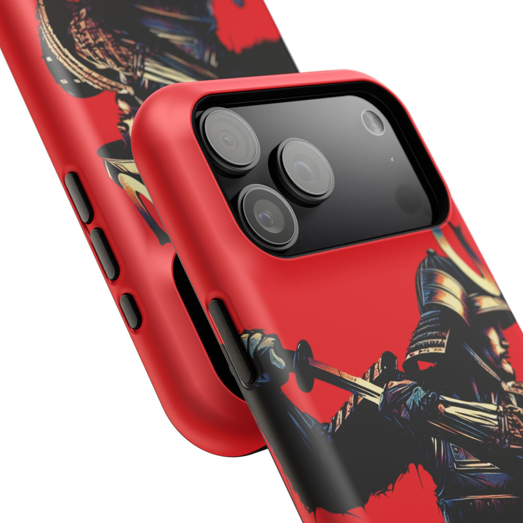 Impact Resistant Phone Case - Samurai Red Warrior