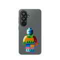 Rainbow Brick Minifigure Impact-Resistant Phone Case