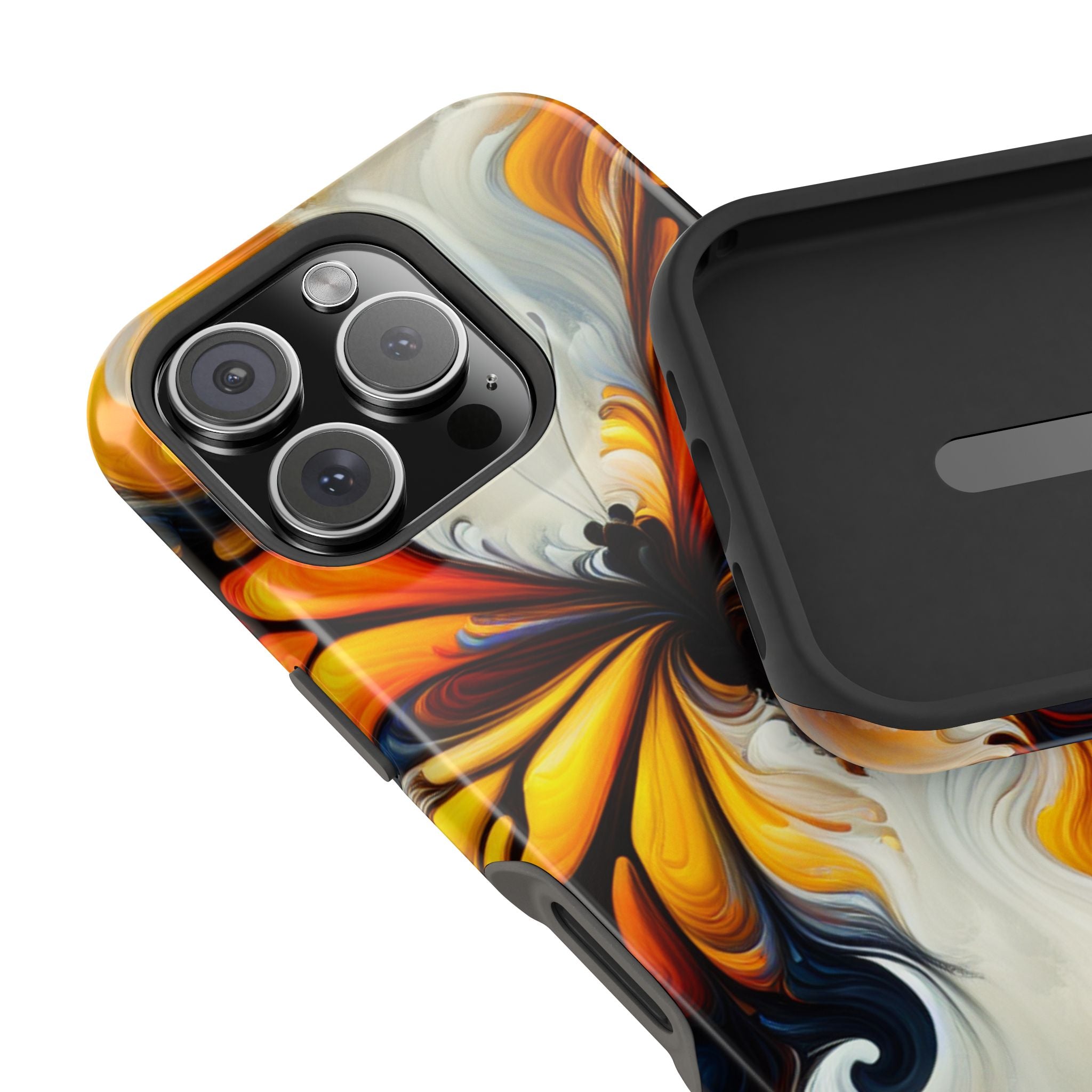 Colorful Butterfly Impact Resistant Phone Case, Artistic, Nature-Inspired Gift