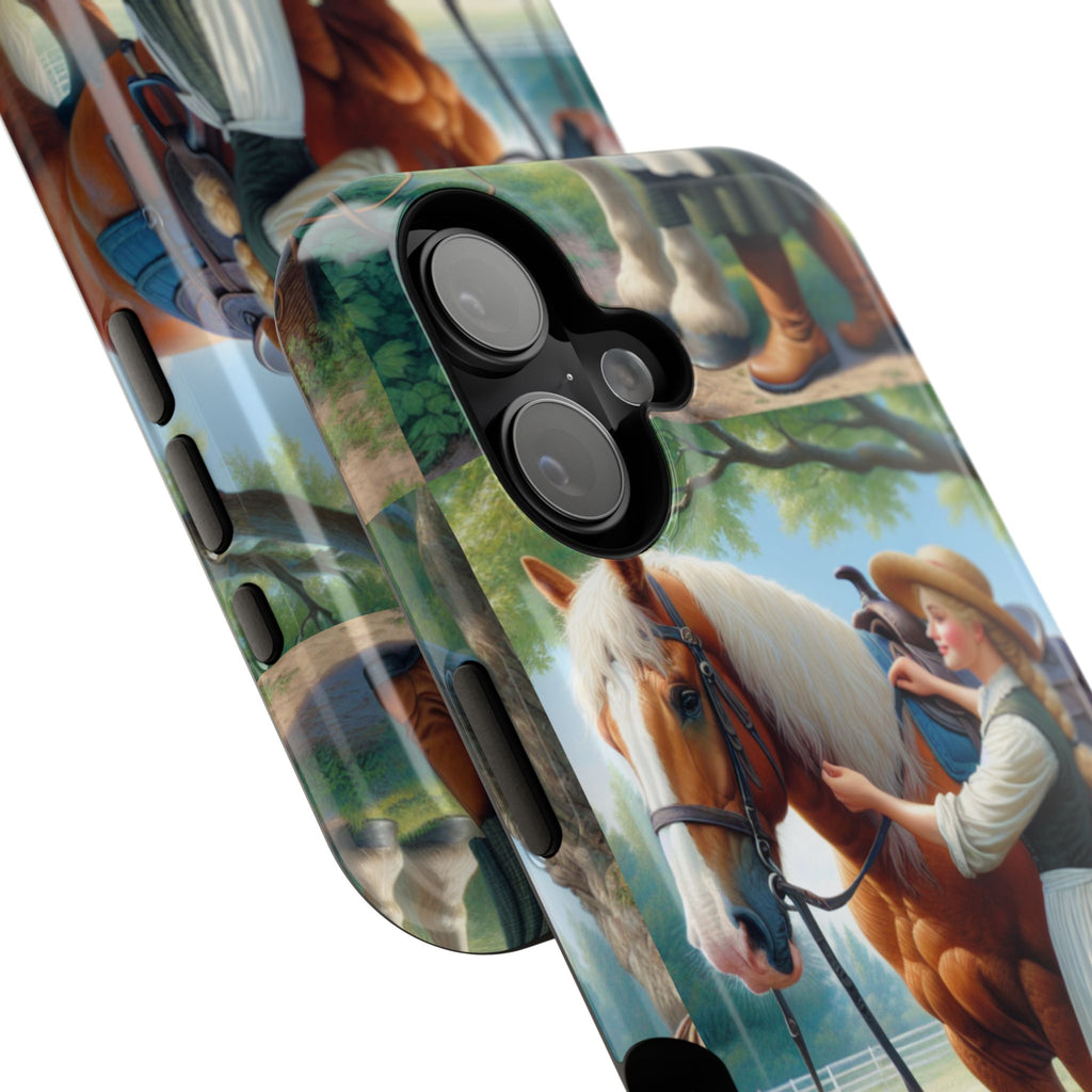 Classic Horse Care Impact Resistant Phone Case