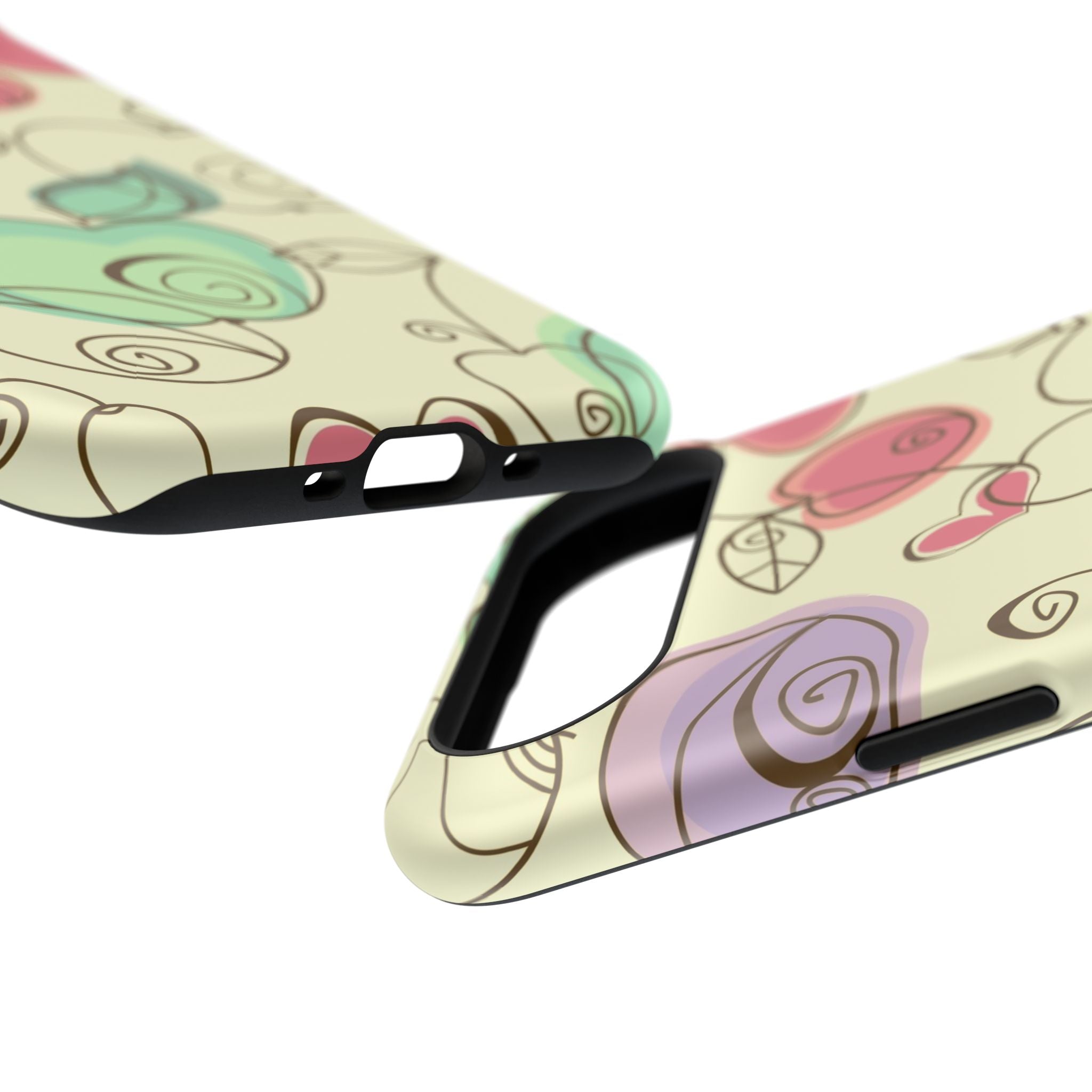 Colorful Floral Phone Case, Impact-Resistant