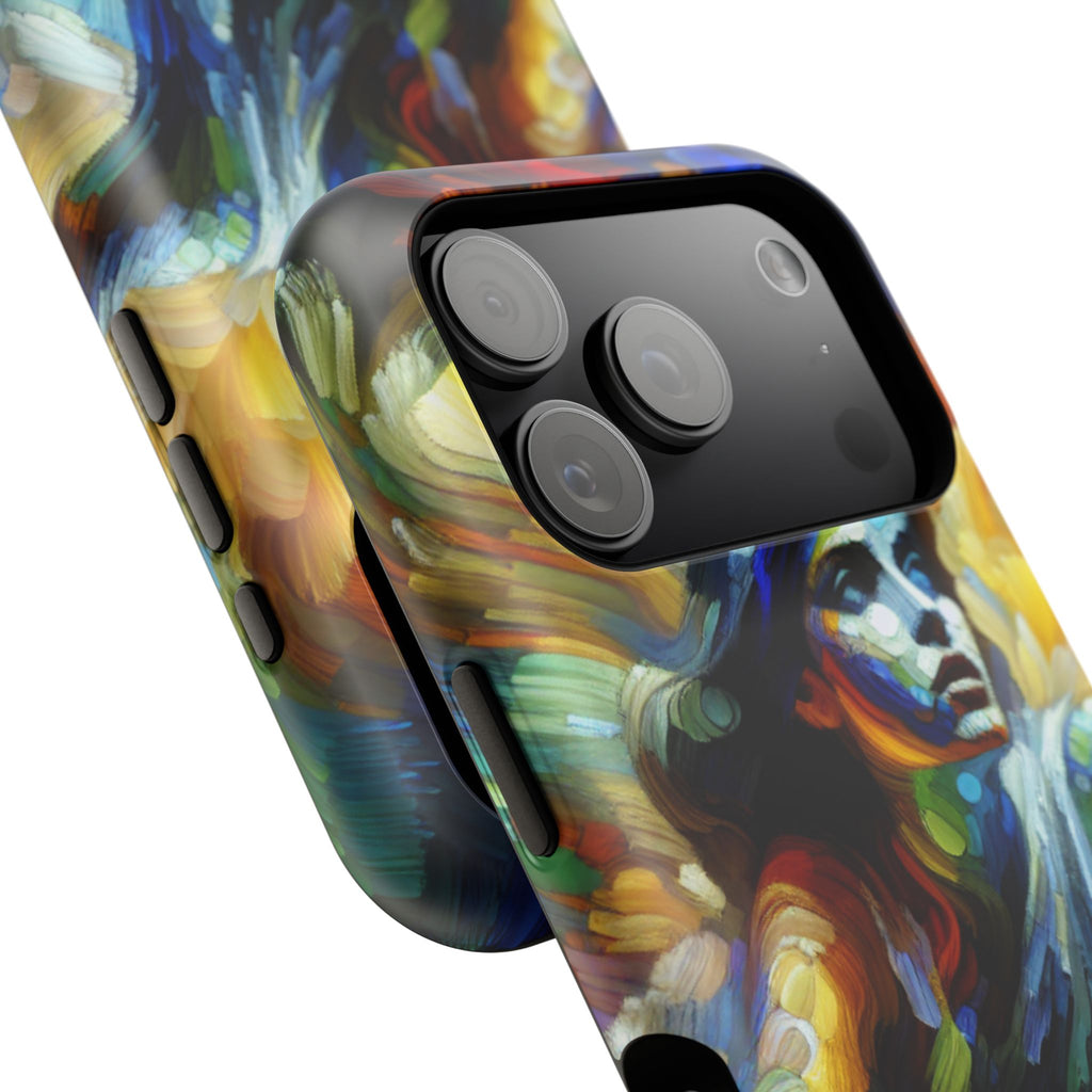 Impact-Resistant Phone Case — Colorful Surreal Mermaid Art