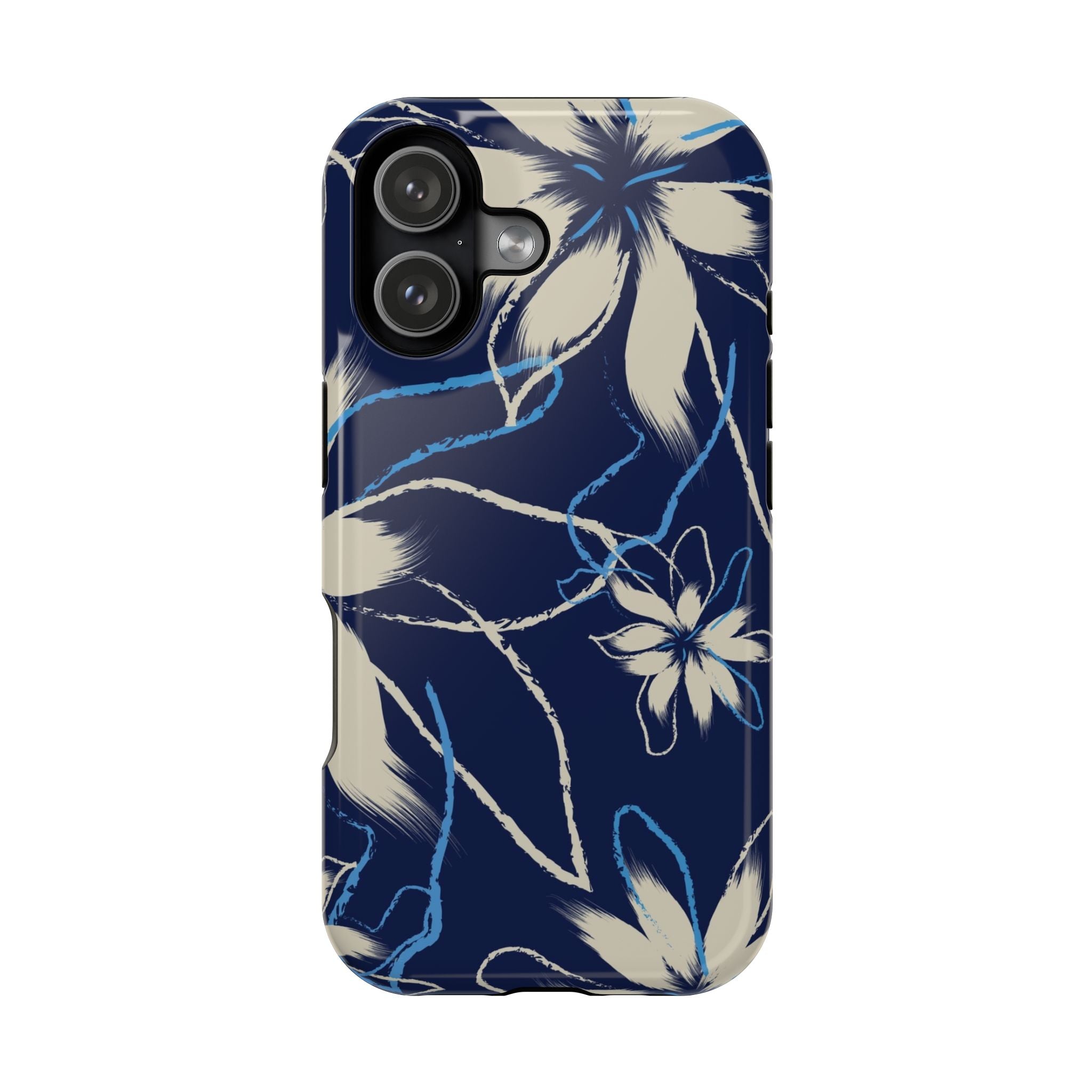 Floral Impact-Resistant Phone Case, Durable