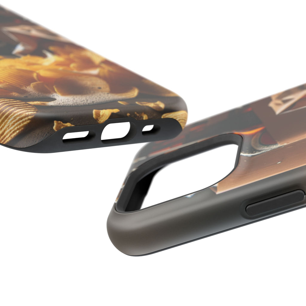 Impact Resistant Phone Case - Beer and Chips Design