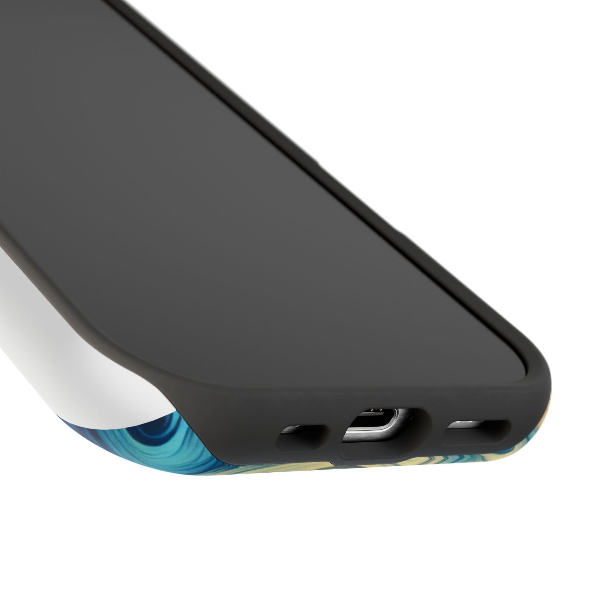 Impact Resistant Phone Case - Surfing Ocean Waves Design, Coastal Decor Gift