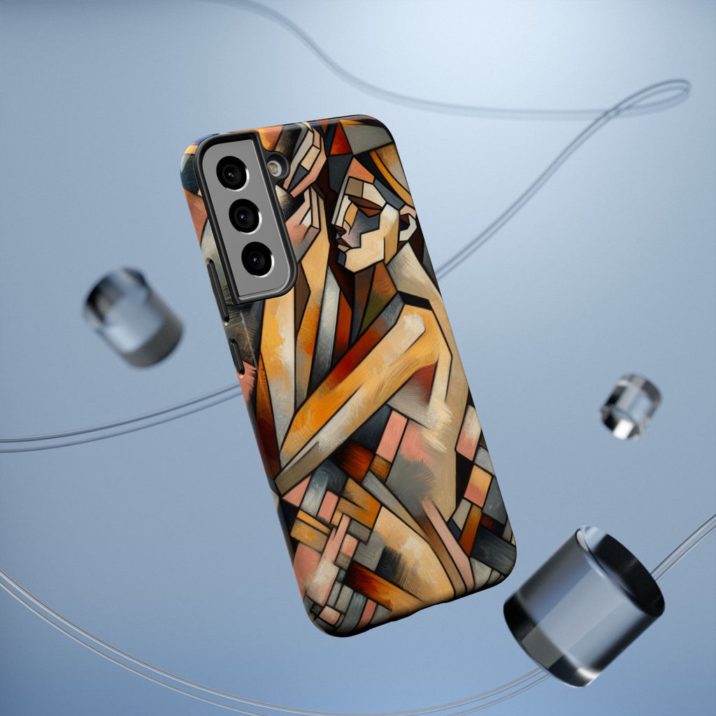 Impact Resistant Phone Case - Woman Abstract Design