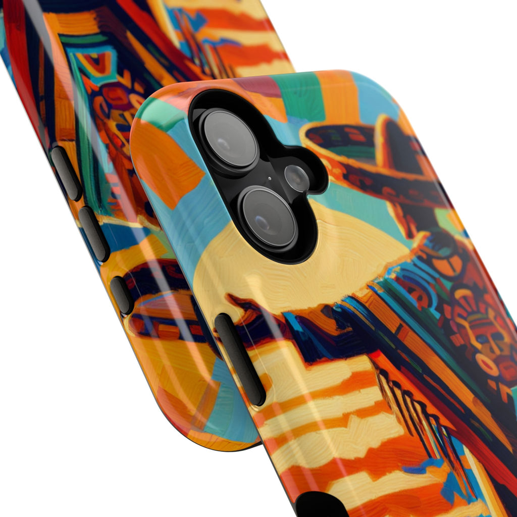 Aztec Sunset Phone Case — Impact‑Resistant Protective Cover