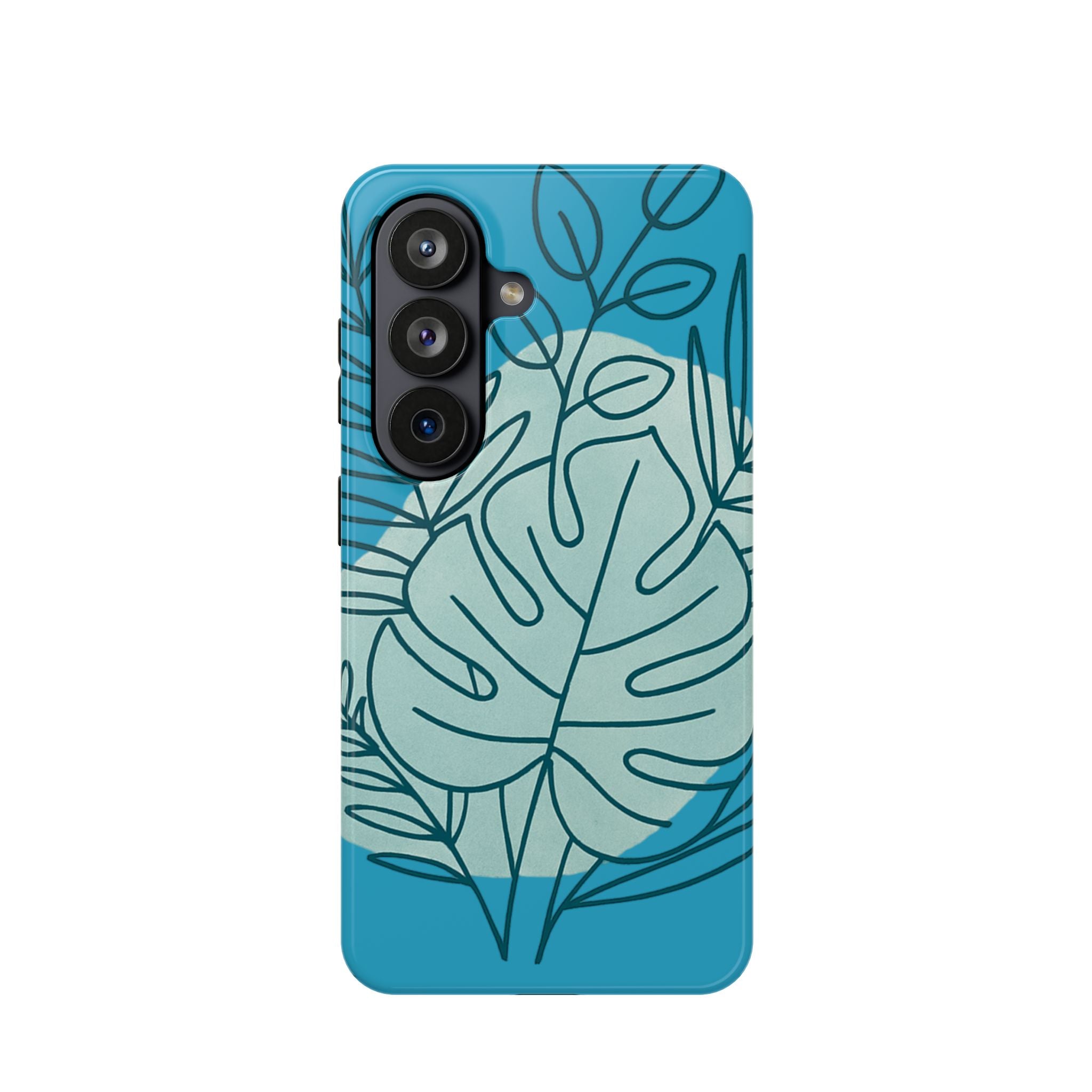 Tropical Floral Phone Case, Impact-Resistant