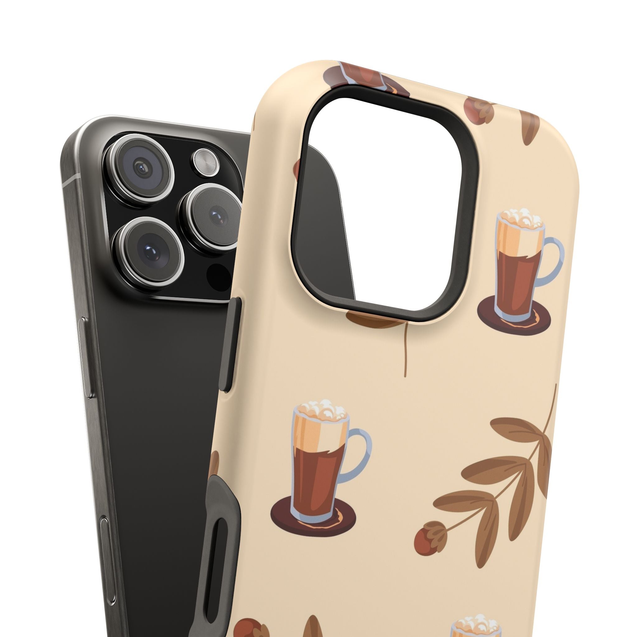 Stylish Coffee Phone Case, Impact-Resistant
