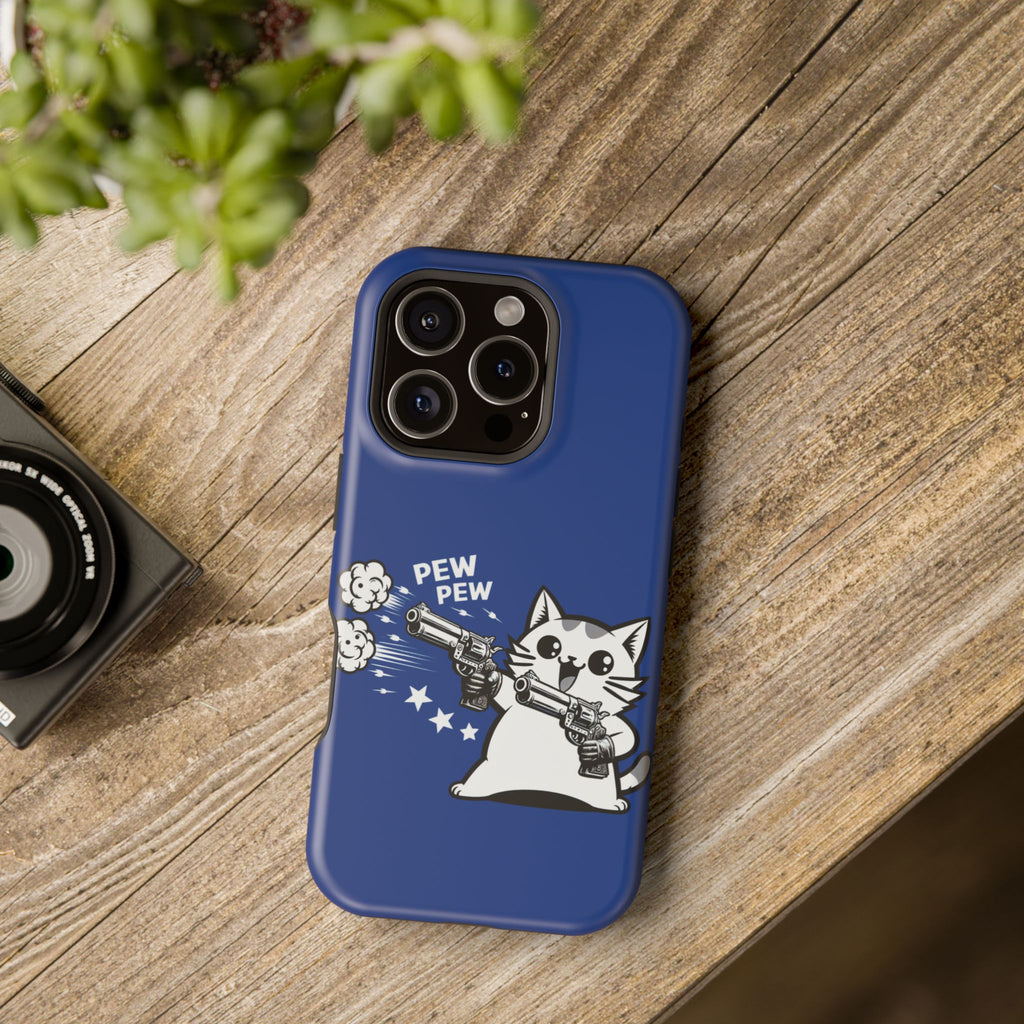 Kitty Pew Pew Impact Resistant Phone Case