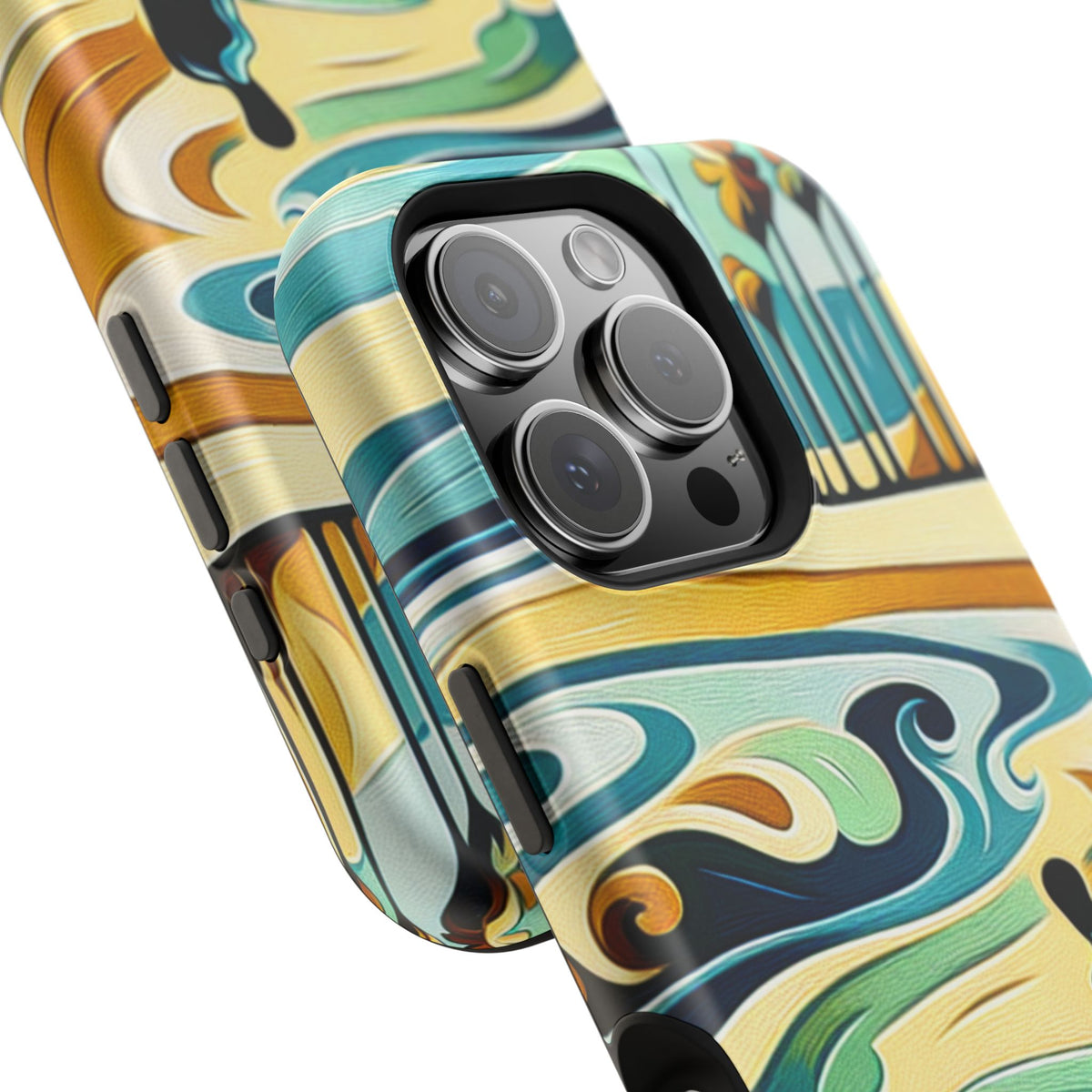 Surfboard Wave Art Phone Case — Impact-Resistant Beach Vibes iPhone Case
