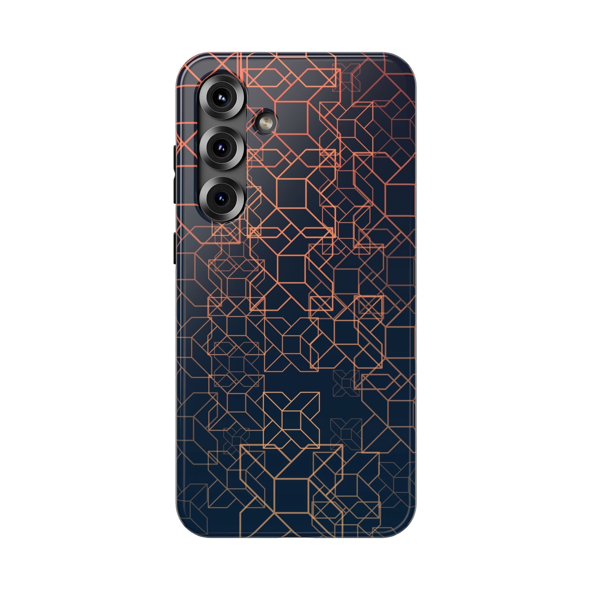 Geometric Pattern Phone Case, Durable Impact-Resistant