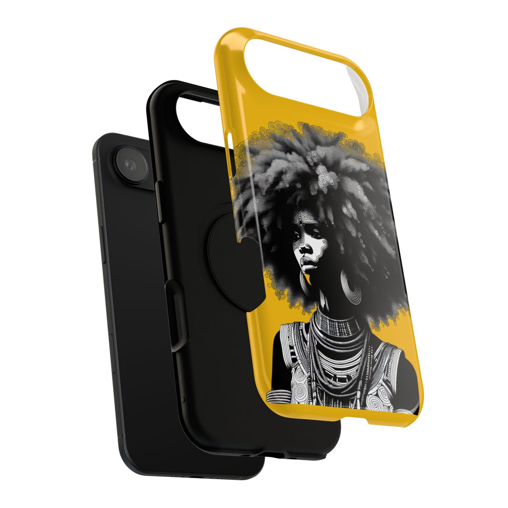 Bold African Art Impact Resistant  Phone Case