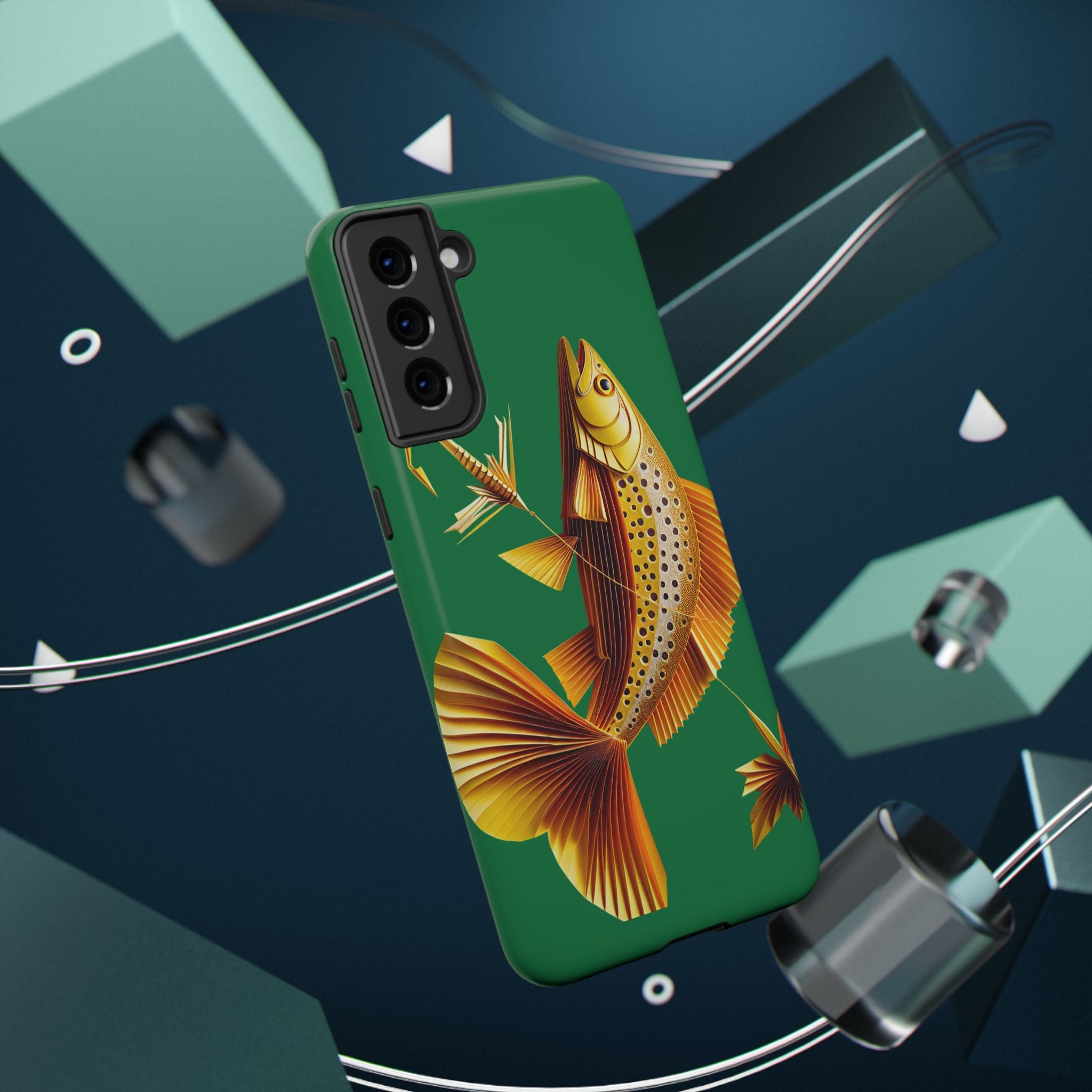 Impact Resistant Phone Case,  Lucky Charm Fish, Outdoor Enthusiast Gift
