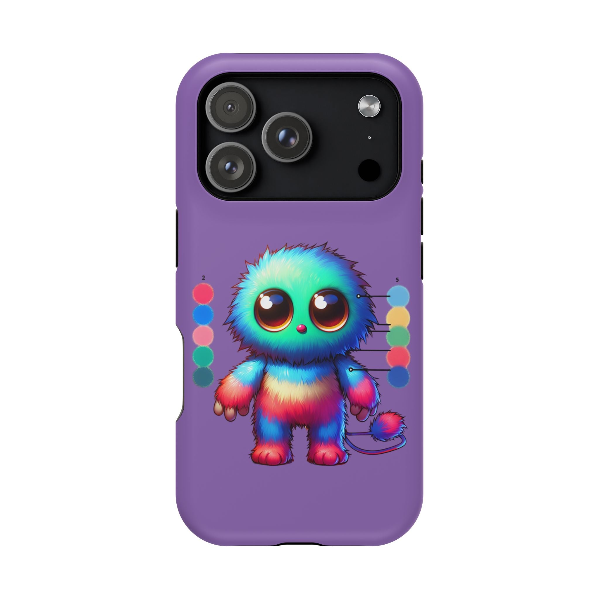 Colorful Cute Monster Impact Resistant Phone Case