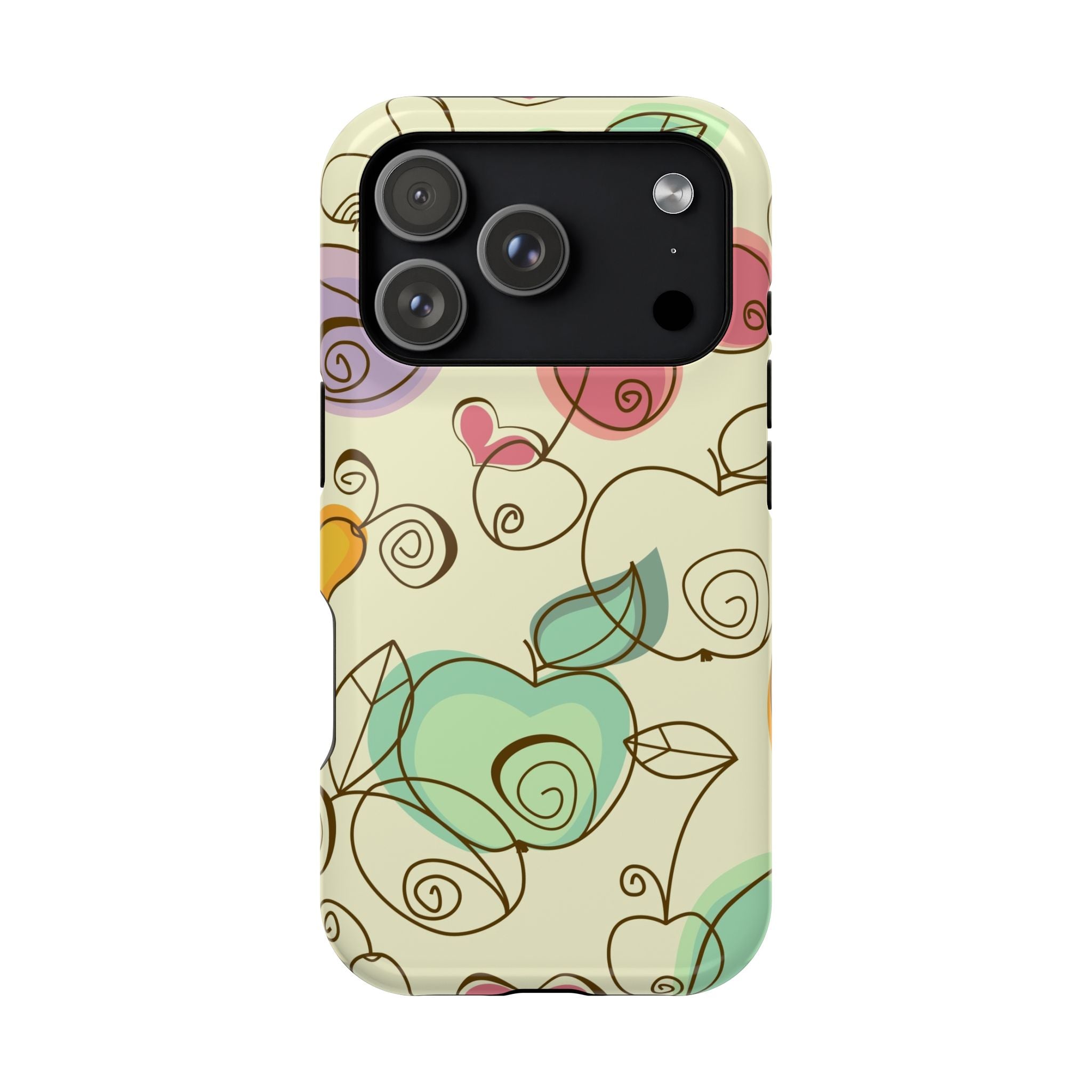 Colorful Floral Phone Case, Impact-Resistant
