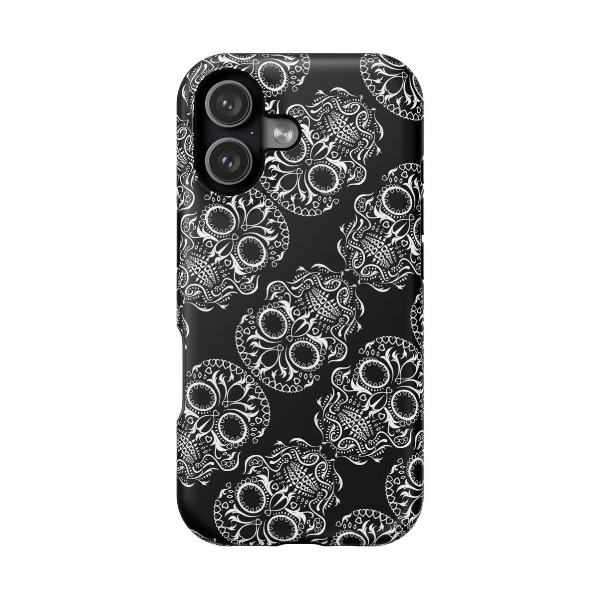 Skull Pattern Black & White Gothic Tough Cases for iPhone
