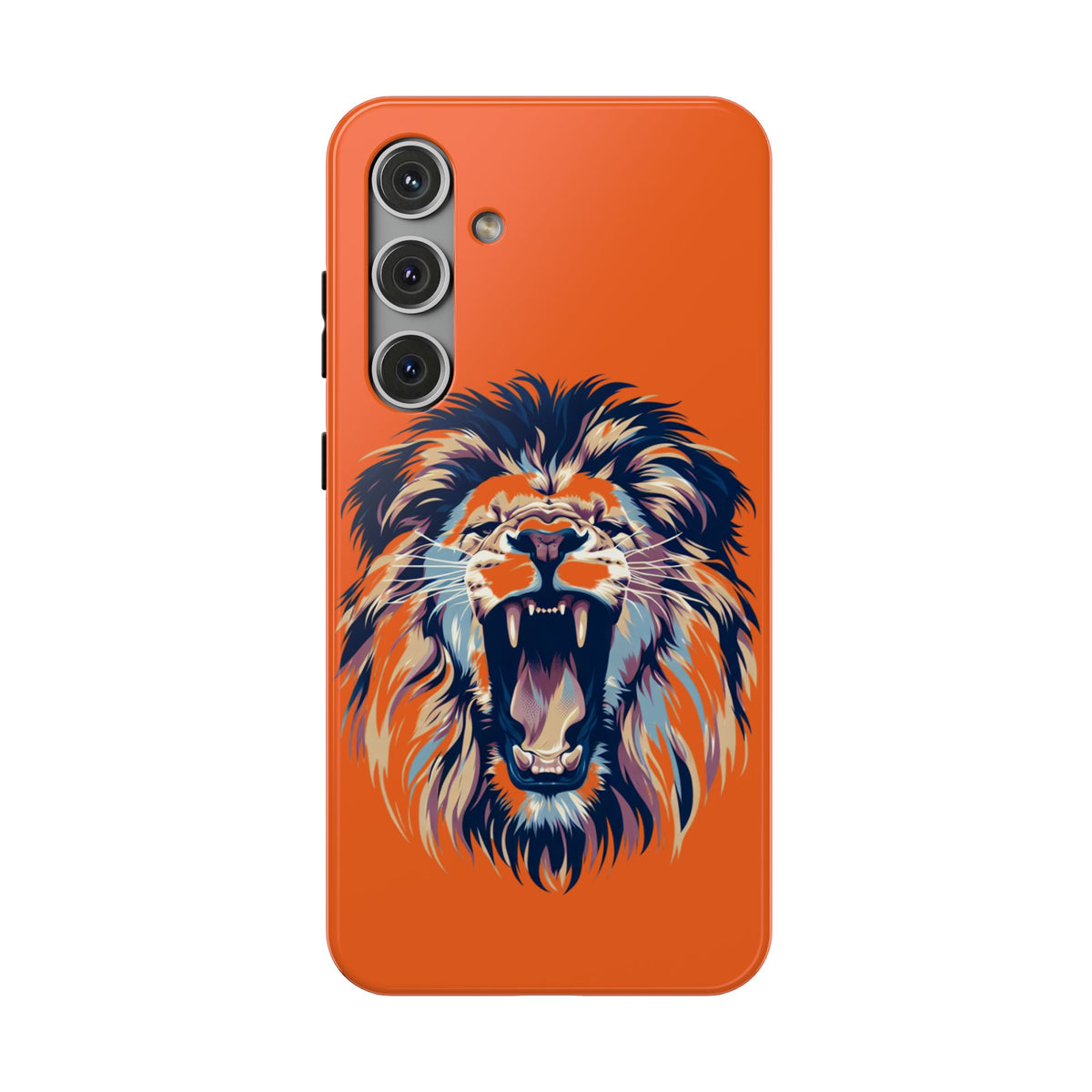 Roaring Lion Impact Phone Case — Shockproof Orange Protective Cover