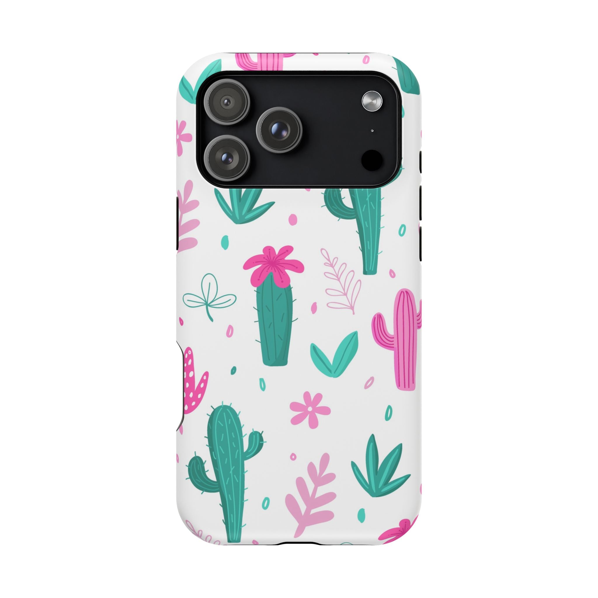 Cactus Pattern Impact Resistant Phone Case