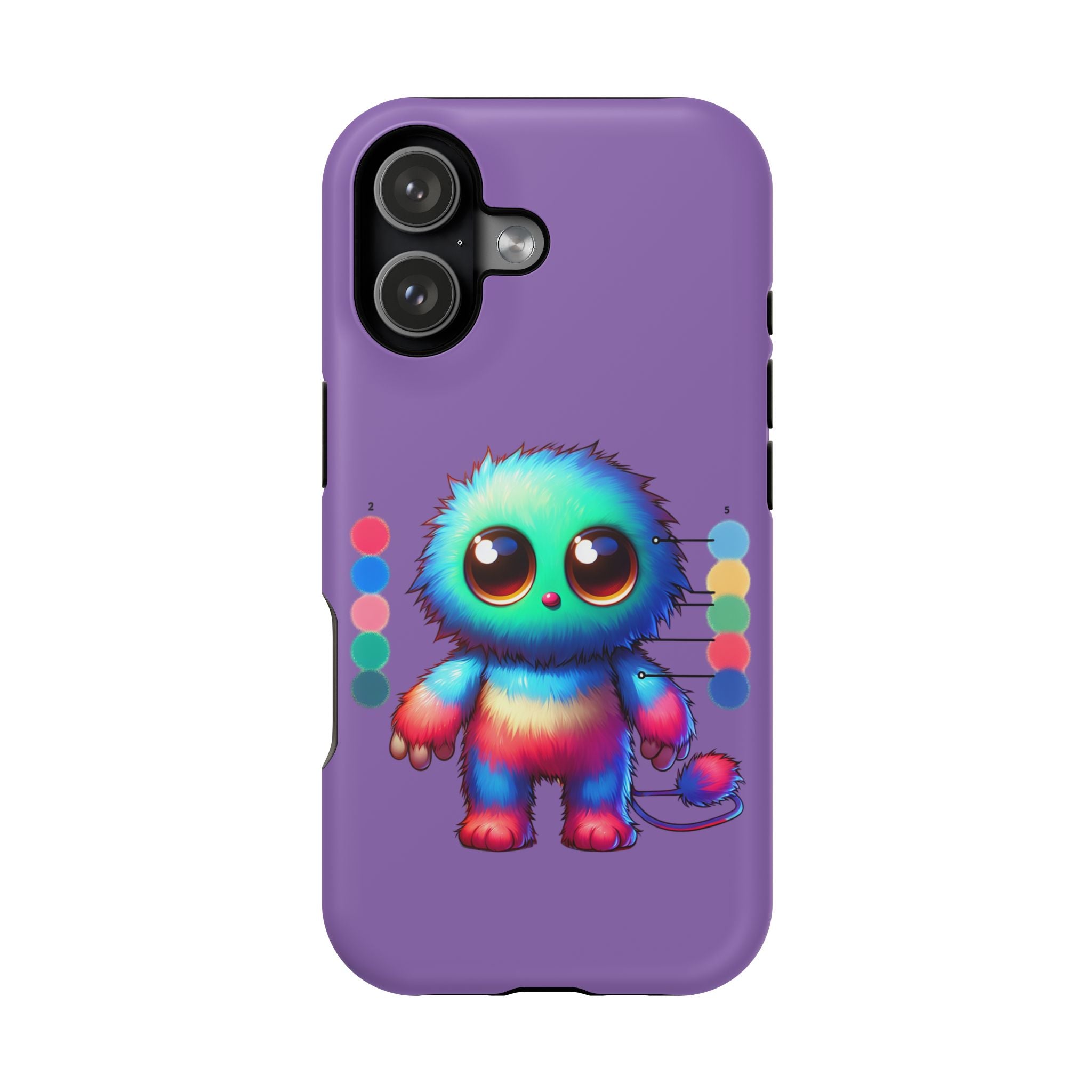Colorful Cute Monster Impact Resistant Phone Case