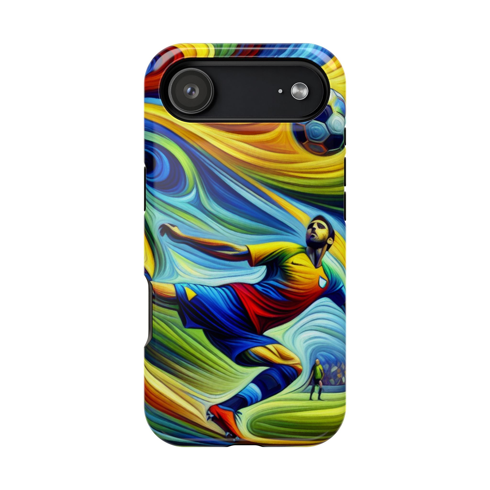 Colorful Soccer Impact Resistant Phone Case