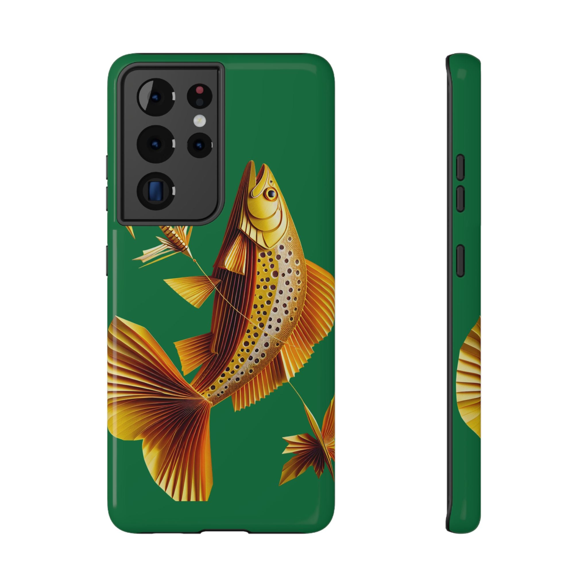 Impact Resistant Phone Case,  Lucky Charm Fish, Outdoor Enthusiast Gift