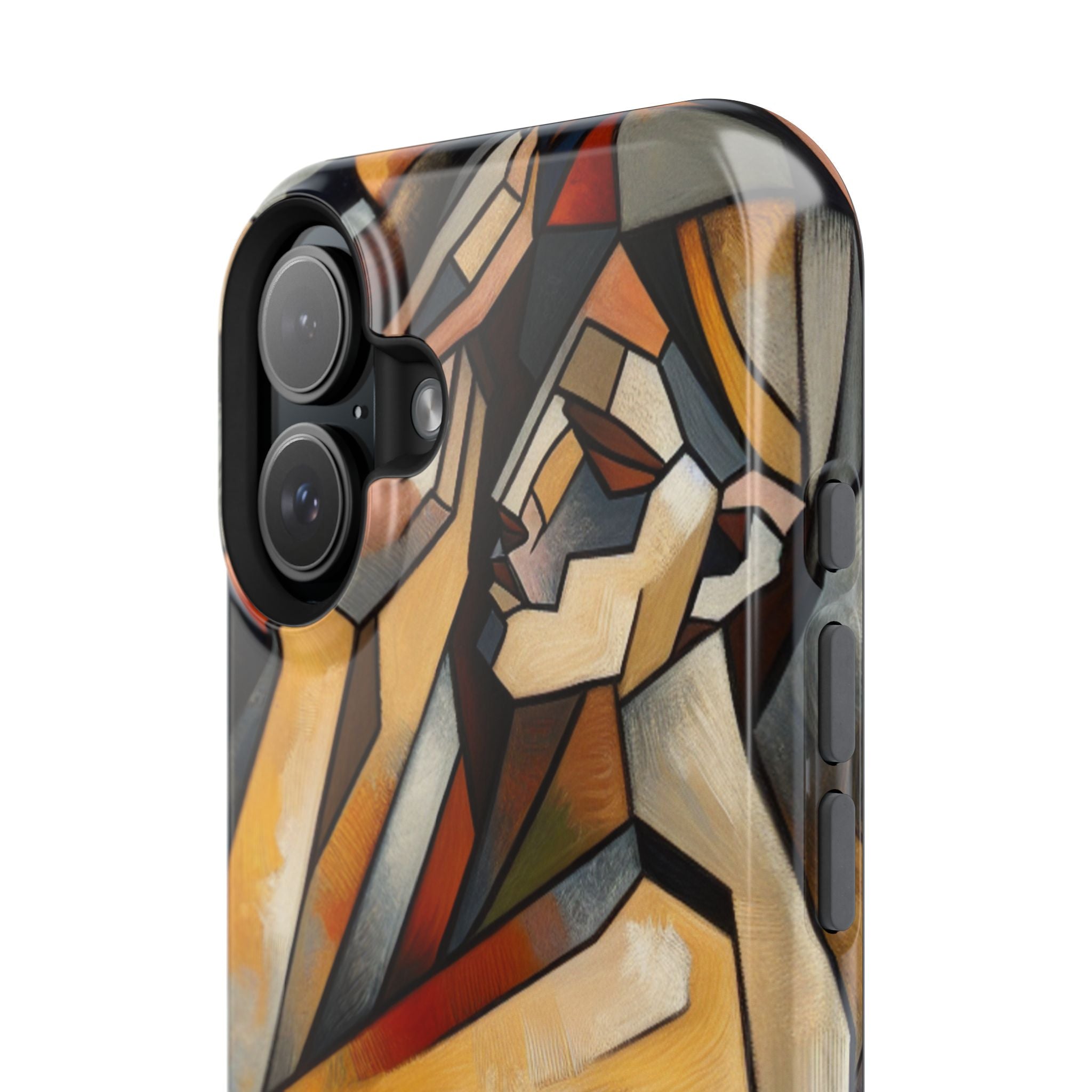 Impact Resistant Phone Case - Woman Abstract Design