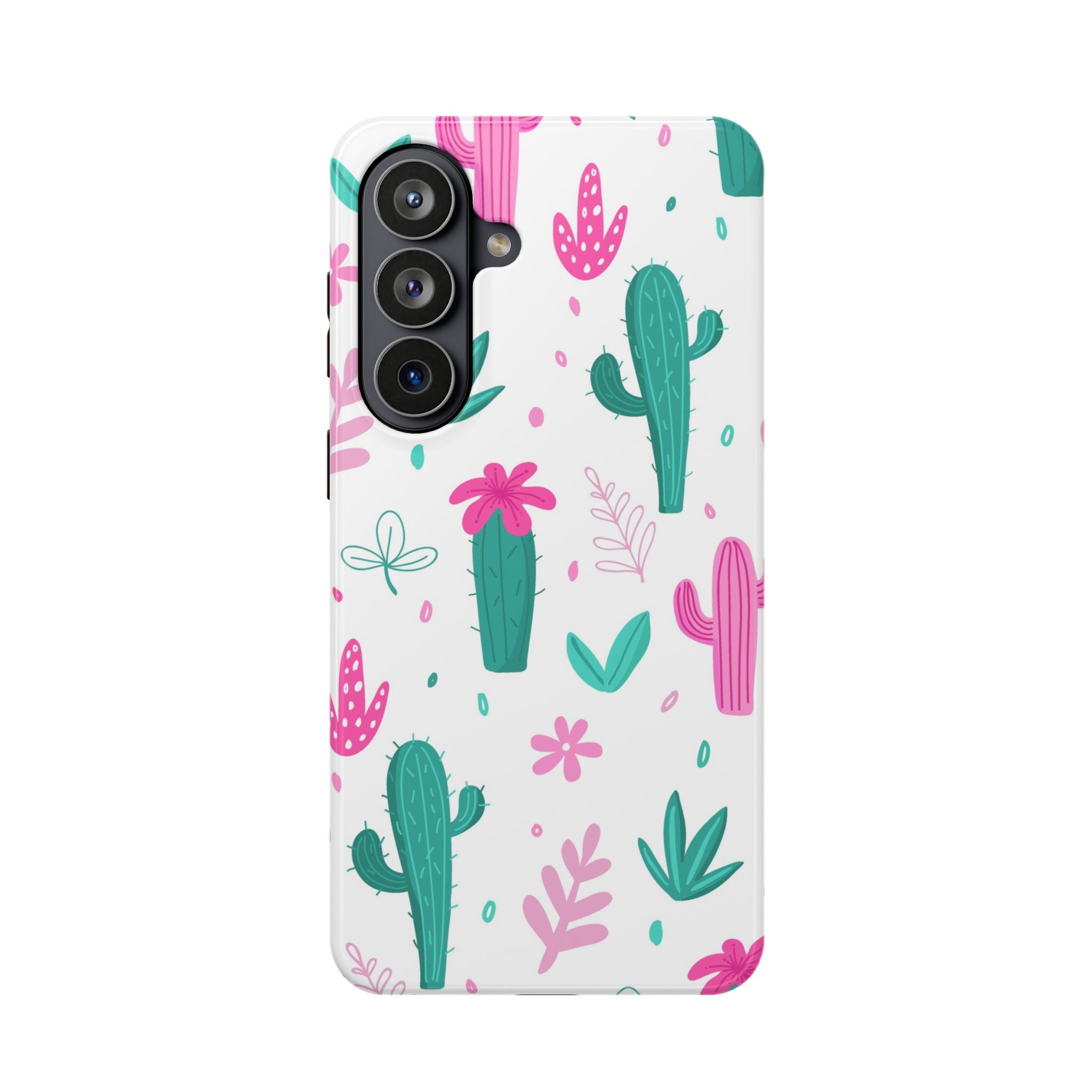 Cactus Pattern Impact Resistant Phone Case