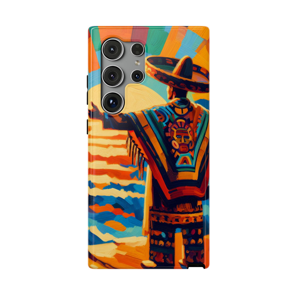 Aztec Sunset Phone Case — Impact‑Resistant Protective Cover