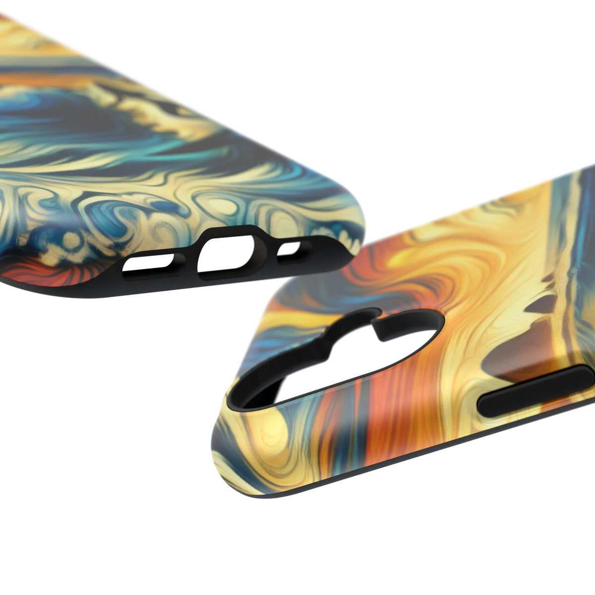 Surfer Sunset Phone Case — Impact‑Resistant Artistic Wave Design