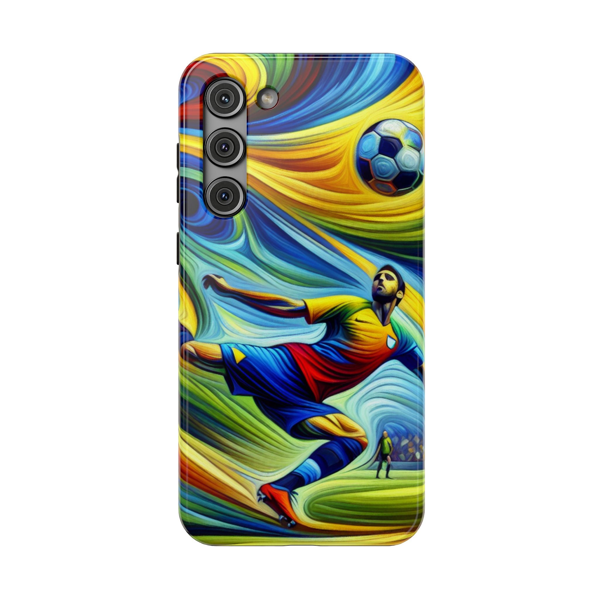 Colorful Soccer Impact Resistant Phone Case