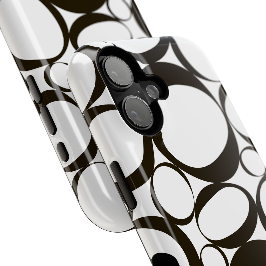 Black & White Impact-Resistant Phone Case - Durable