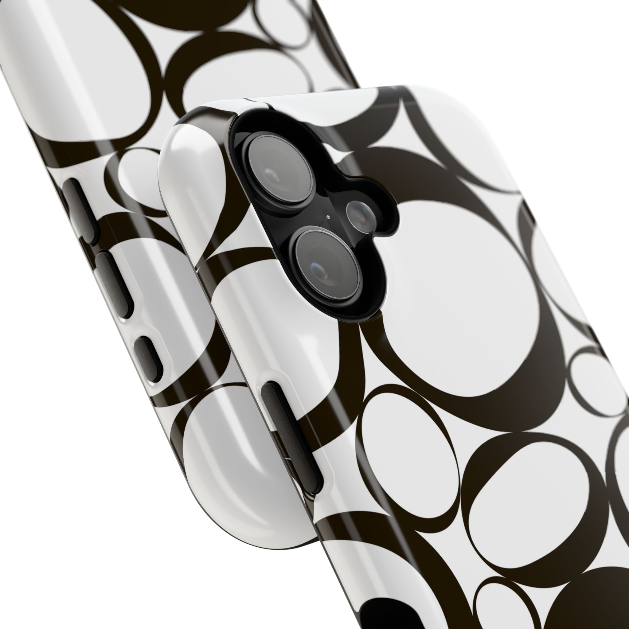 Black & White Impact-Resistant Phone Case - Durable