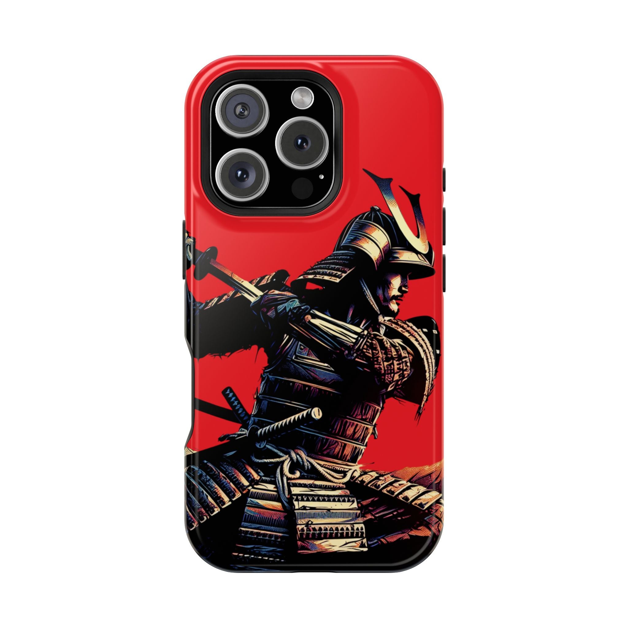 Impact Resistant Phone Case - Samurai Red Warrior