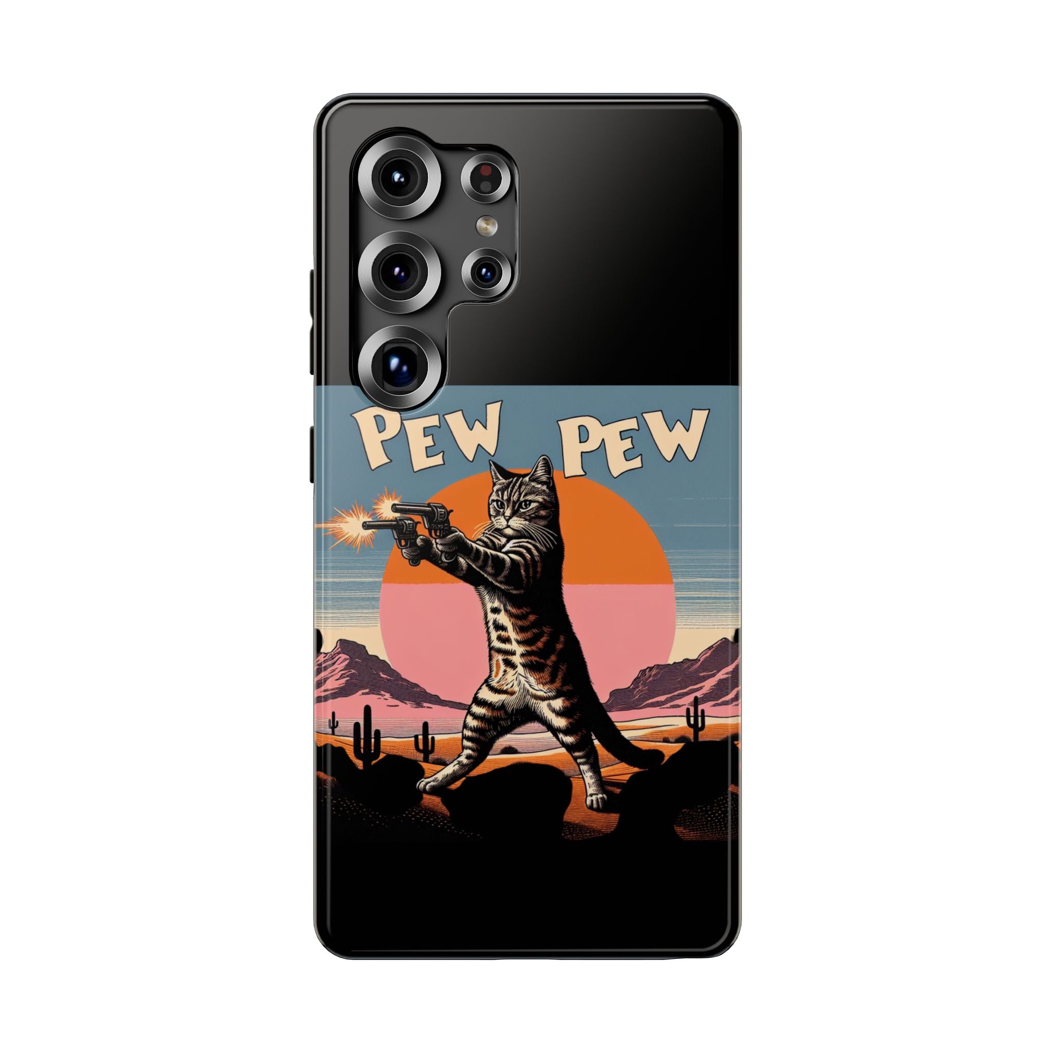 Impact Resistant Phone Case - Pew Pew Kitty