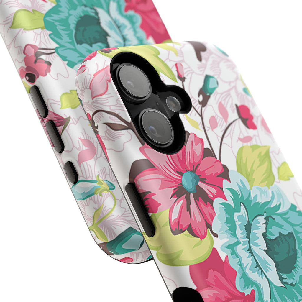 Floral Design Impact-Resistant Case