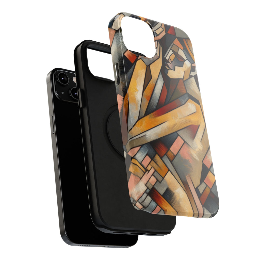 Impact Resistant Phone Case - Woman Abstract Design